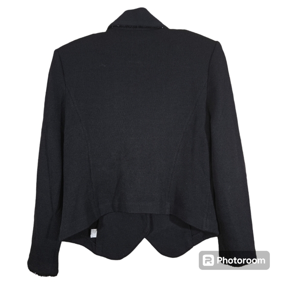 St John Evening Knit Jacket Blazer Size 6 with Rhinestone Jewel Buttons - Picture 8 of 11